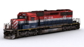 BC Rail SD40-2 763-767