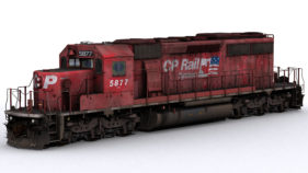 CP SD40-2 Dual Flags