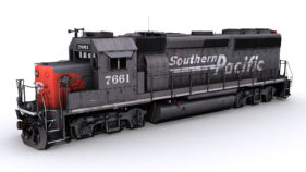 SP GP40-2 Phase II with Speed Lettering Logo