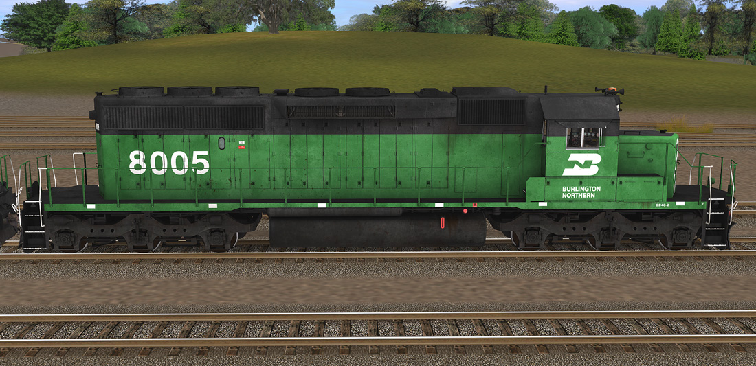 Burlington Northern Non-Powered Scale SD40-2 Diesel #7140 - 6-34781