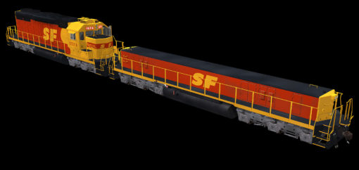 ATSF Kodachrome with slugs SD39 - Image 3