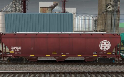 BNSF Trinity 3-Bay Covered Hopper