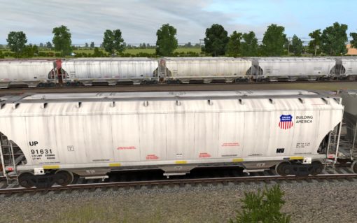 UP Trinity 3-Bay Covered Hopper