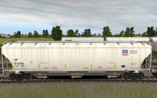 UP Trinity 3-Bay Covered Hopper