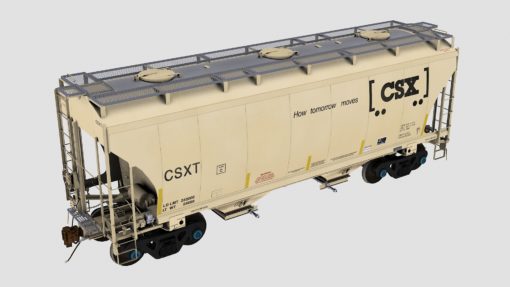 CSXT Trinity 2-Bay Covered Hopper - Image 3