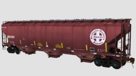 BNSF Trinity 3-Bay Covered Hopper 2