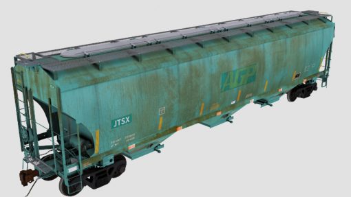 JTSX Trinity 3-Bay Covered Hopper - Image 3