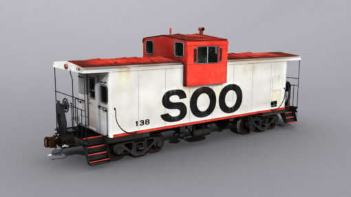 SOO Line and CP Rail Wide Vision Caboose