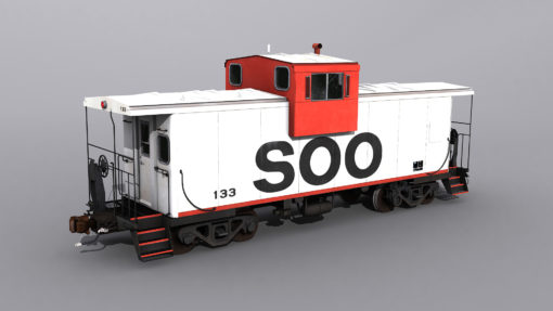 SOO Line and CP Rail Wide Vision Caboose - Image 2