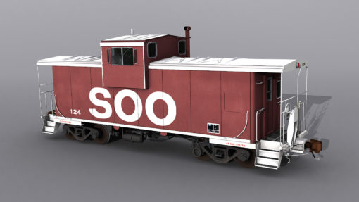 SOO Line and CP Rail Wide Vision Caboose - Image 3