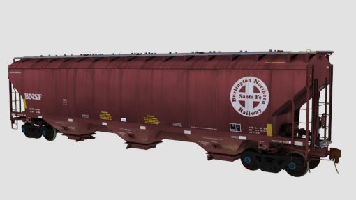 BNSF Trinity 3-Bay Covered Hopper 3