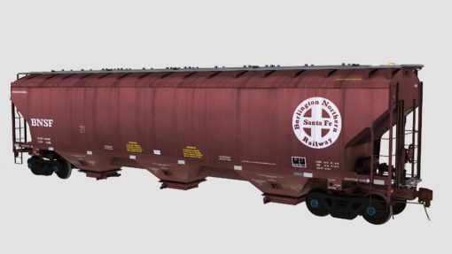 BNSF Trinity 3-Bay Covered Hopper 3