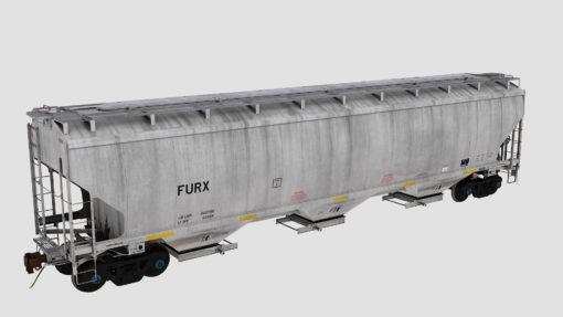 FURX Trinity 3-Bay 5461cf Covered Hopper