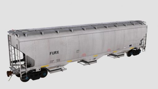 FURX Trinity 3-Bay 5461cf Covered Hopper