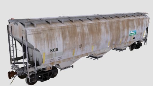 KCS Trinity 3-Bay Covered Hopper