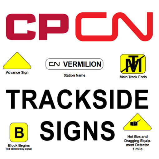 CN CP Trackside signs