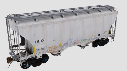 LEHX Trinity 2-Bay Covered Hoppers