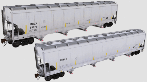 MBLX Trinity 4-Bay Plastics Hoppers