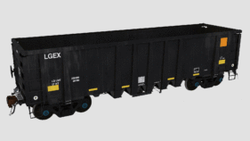 LGEX 2201-2275 National Steel Car 2500cf Aggregate Gondola