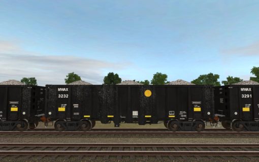 MWAX 3201-3335 National Steel Car 2500cf aggregate gondola