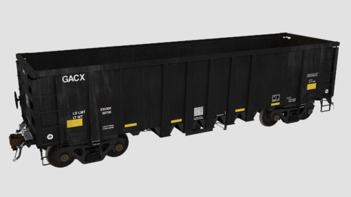 GACX 54970-55052 National Steel Car 2500cf aggregate gondola