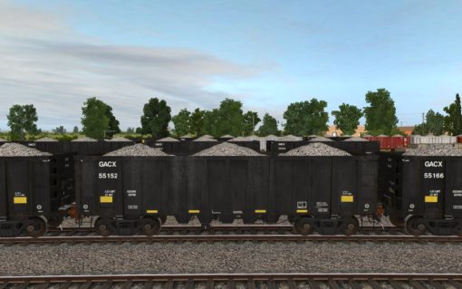 GACX 55120-55169 National Steel Car 2500cf aggregate gondola