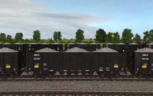 GACX 55120-55169 National Steel Car 2500cf aggregate gondola