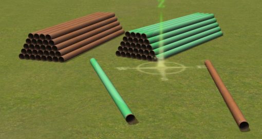 Large Pipes Scenery Items