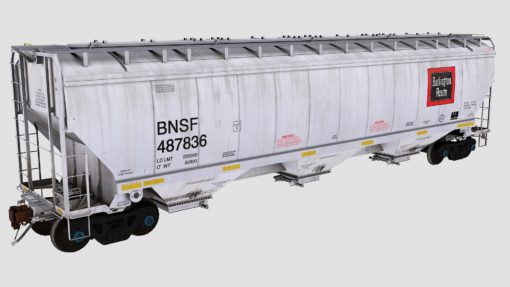 BNSF Heritage Pack #4 Greenbrier 5188cf covered hopper - Image 4
