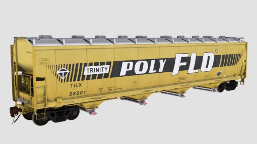 TILX 58001 Trinity 4-bay plastics hopper 5851cf (Phase 1)